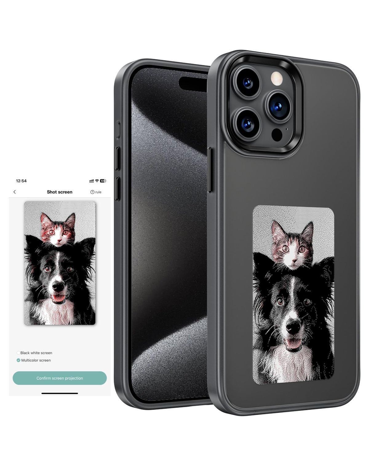 NFC E-Ink Display Phone Case ,PHOTO CHANGING CASE